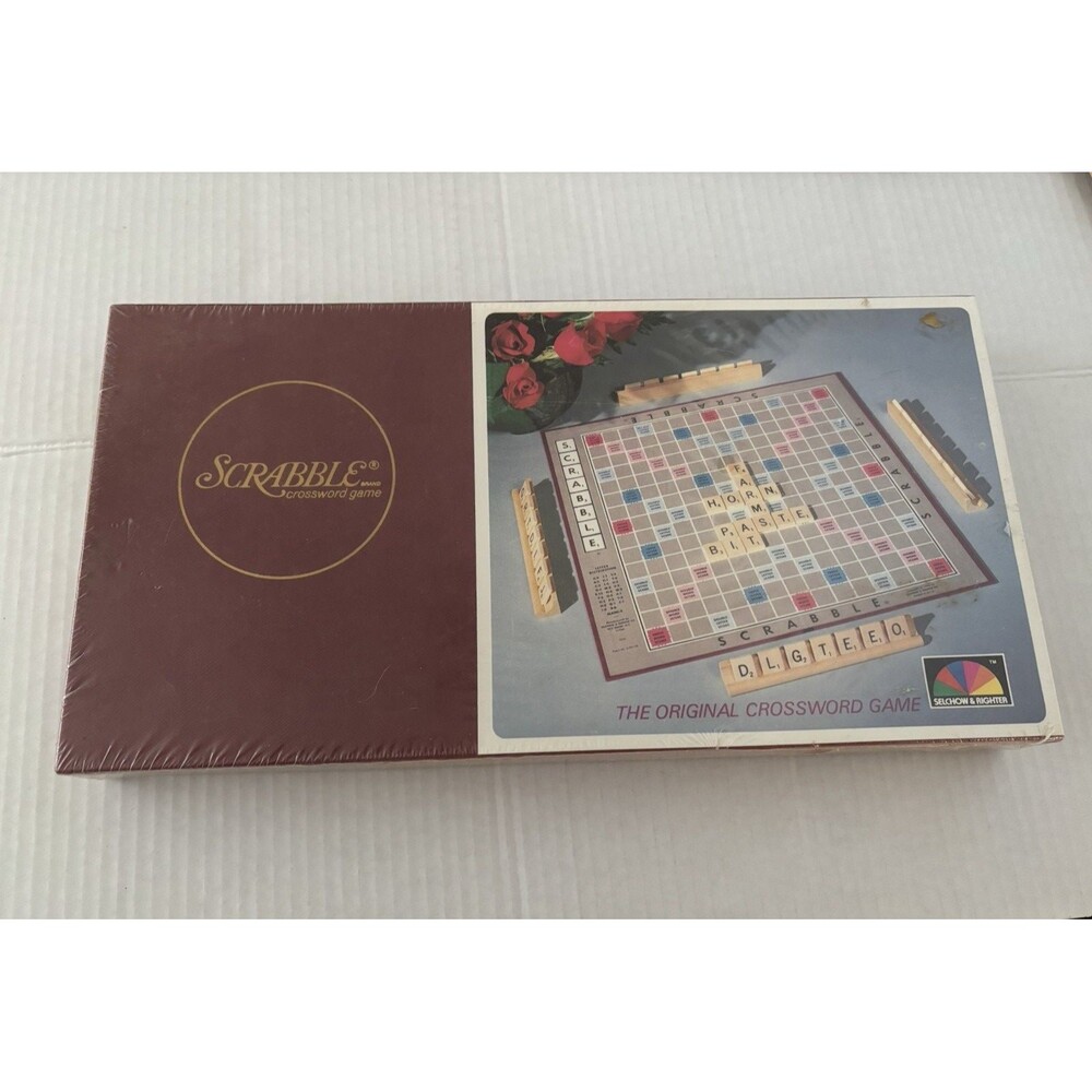 Original SCRABBLE Brand Crossword Game 1971 Selchow & Righter Still in plastic